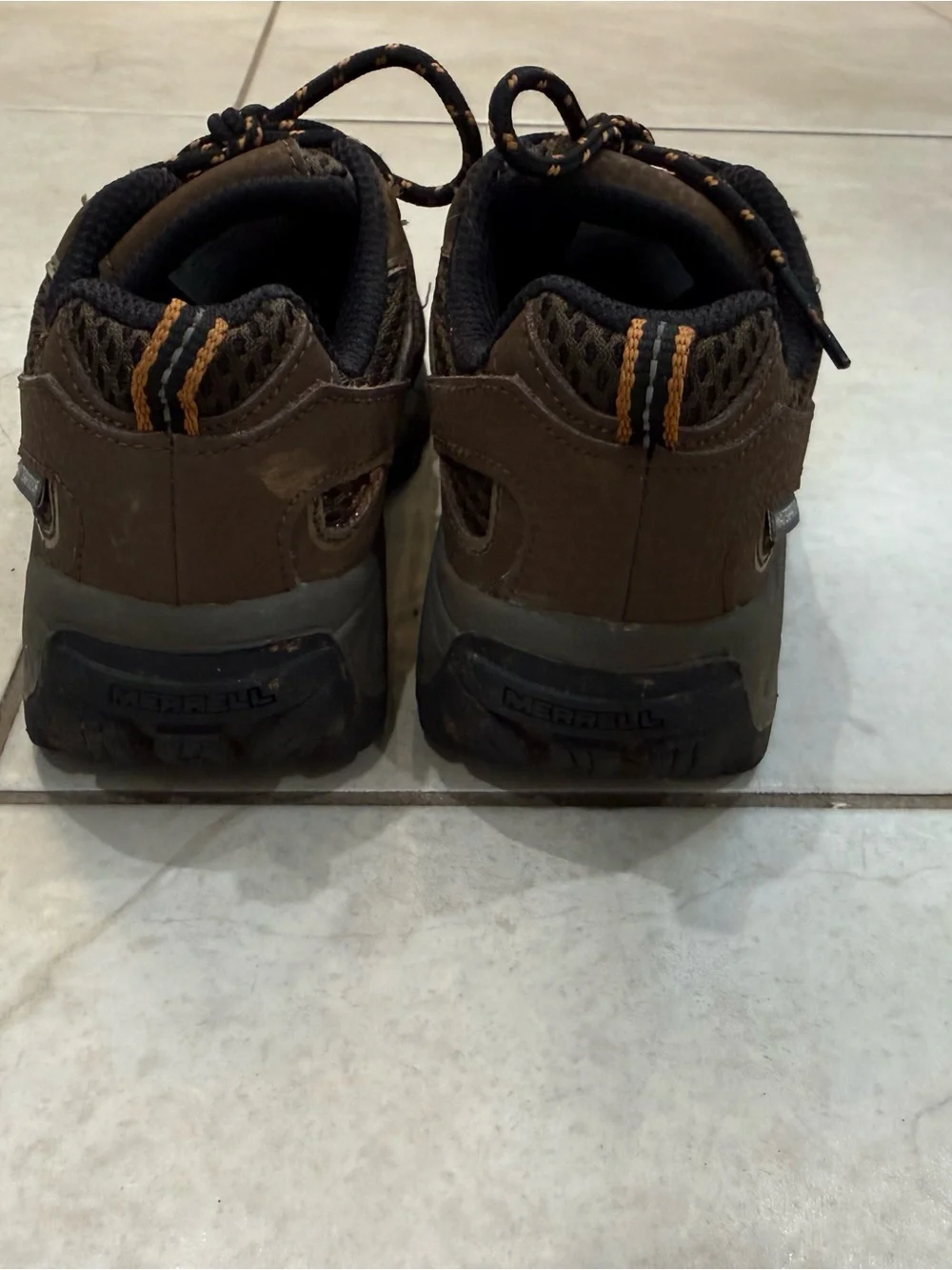 Merrell Kids Brown Outdoor Trail Shoes boys size 11